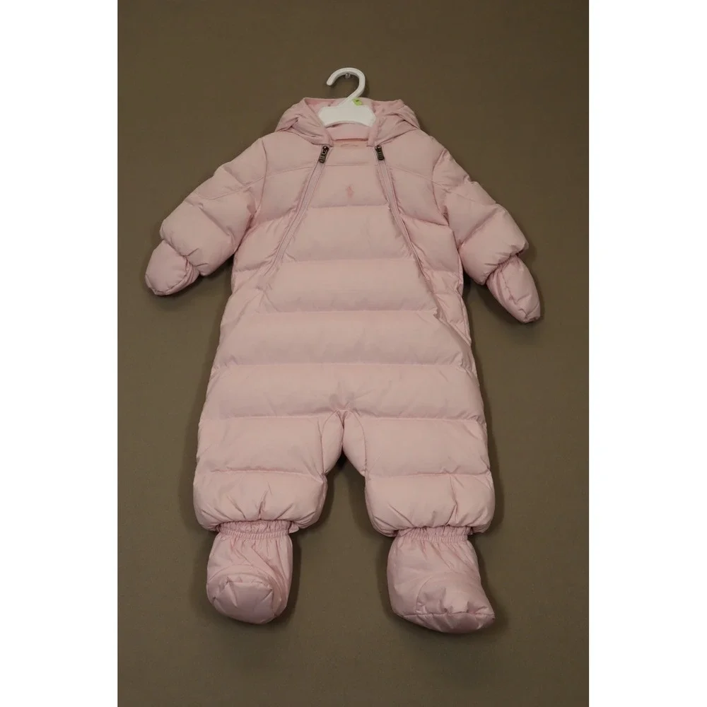 Polo Ralph Lauren Baby Water Repellent‎ Snowsuit - Hint of Pink - Size 3M